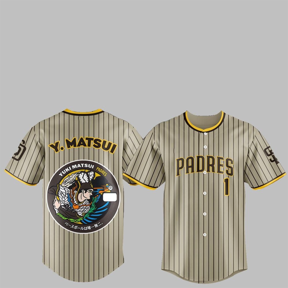 SD Padres Japan Rising Stars Yuki Matsui Jersey 2025 - Grishko.com