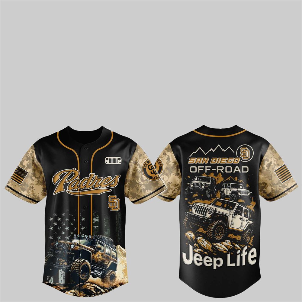 SD Padres Jeep Life Jersey 2025 - Grishko.com