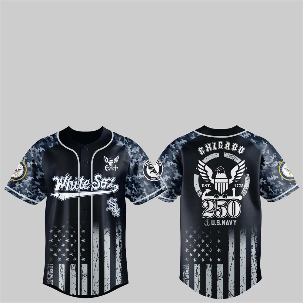White Sox 250th US NAVY Jersey 2025 - Grishko.com