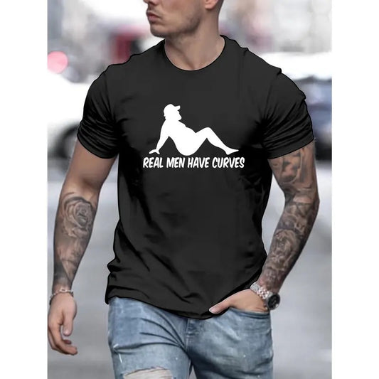 1 pc, 100% cotton T-shirt, Funny Print Men's Crew Neck Fashionable Short Sleeve Sports T-shirt, Comfortable And Versatile, For Summer And Spring, Athletic Style, Comfort Fit T-Shirt, As Gifts Made in USA