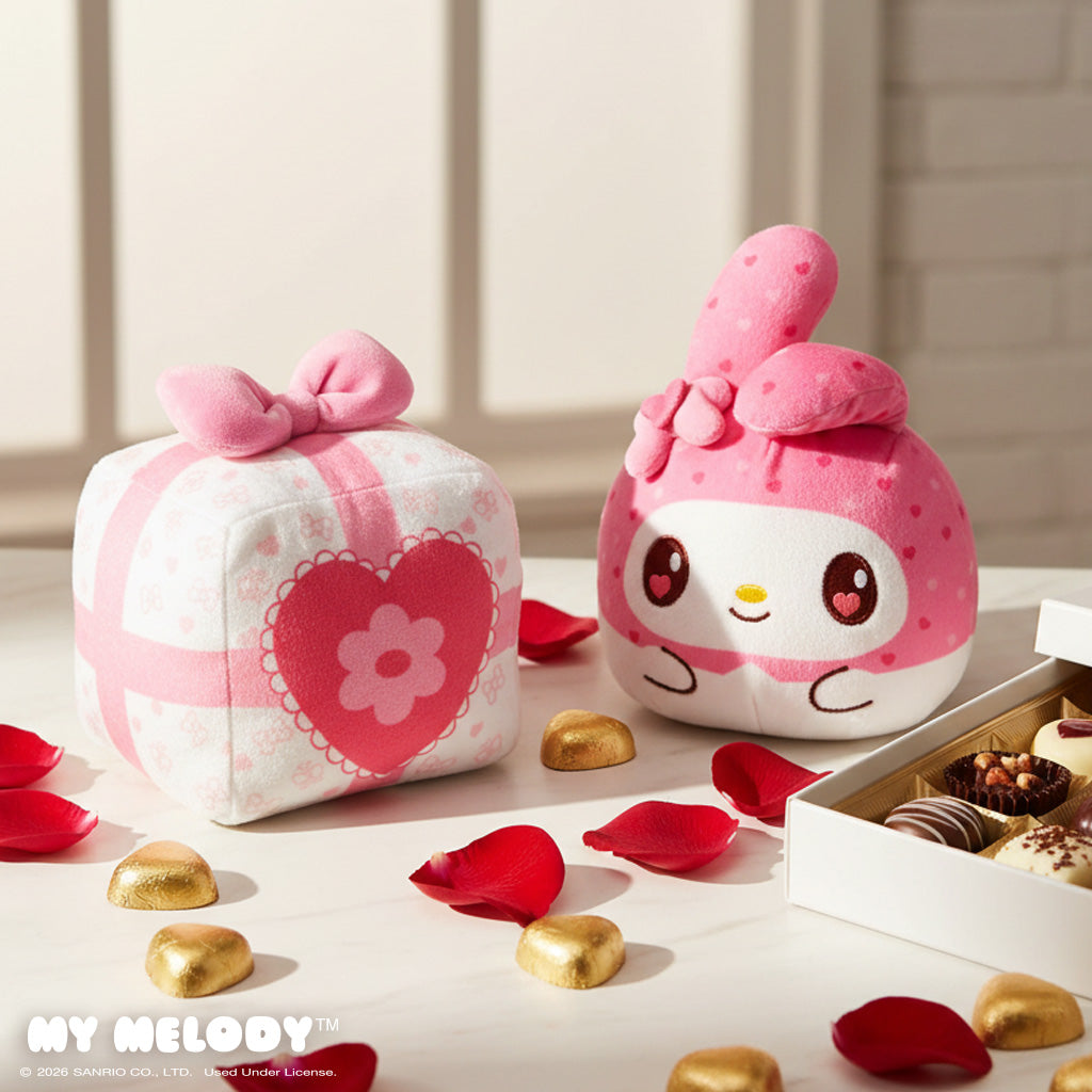 Valentine Present My Melody 4" Reversible Plushie