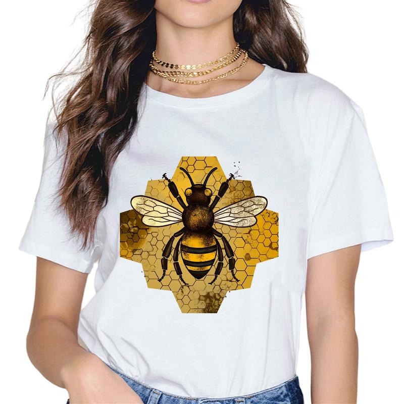 [100% Cotton] Bee Beekeeping Honeycomb Honey Beekeeper Bee Women T-Shirt Hoodie, Sweatshirt | InkThreadWorks.com