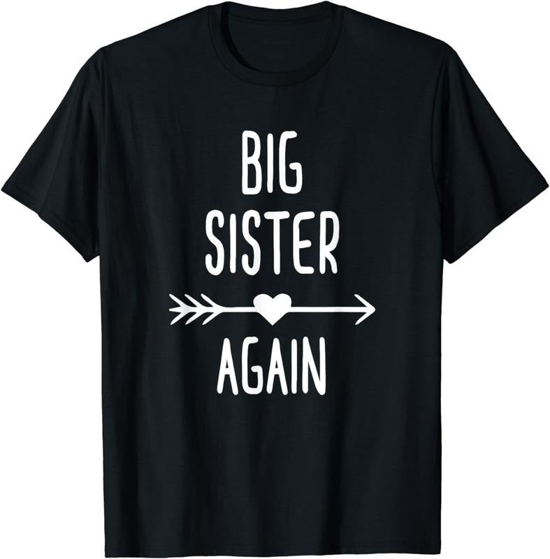 [100% Cotton] Big Sister Again Shirt Sis To Be Girls Youth Teens T-Shirt Hoodie, Sweatshirt | InkThreadWorks.com