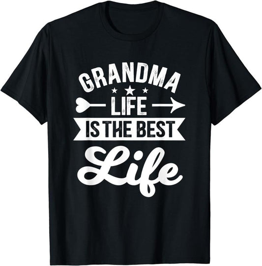 [100% Cotton] Grandma life is the best life T-Shirt Hoodie, Sweatshirt | InkThreadWorks.com