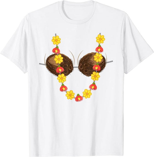[100% Cotton] Hawaiian Coconut Shirt | Cool Tropical Coco Tee Gift Hoodie, Sweatshirt | InkThreadWorks.com