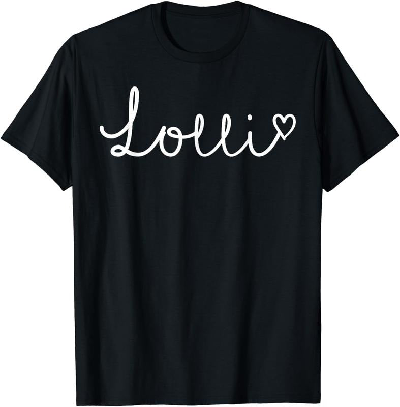 [100% Cotton] Lolli Gifts For Women Grandma Heart Mother's Day Lolli T-Shirt Hoodie, Sweatshirt | InkThreadWorks.com