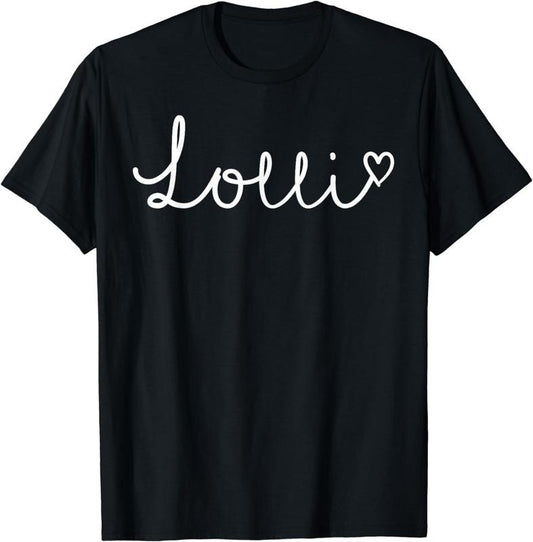 [100% Cotton] Lolli Gifts For Women Grandma Heart Mother's Day Lolli T-Shirt Hoodie, Sweatshirt | InkThreadWorks.com