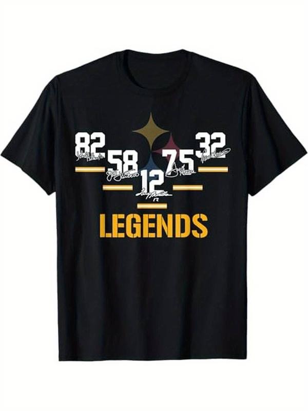 [100% Cotton] Vintage Pittsburgh Legends Signature Tee - 100% Soft Cotton, Classic Fit