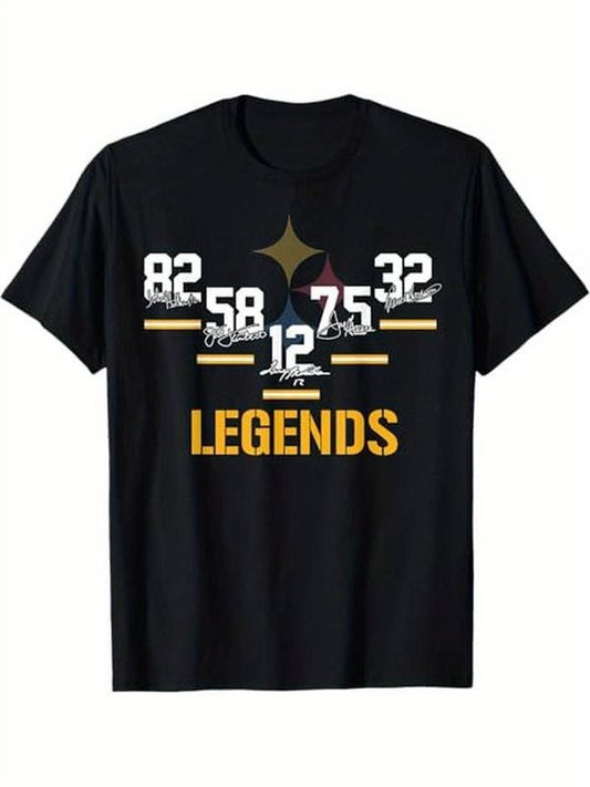 [100% Cotton] Vintage Pittsburgh Legends Signature Tee - 100% Soft Cotton, Classic Fit