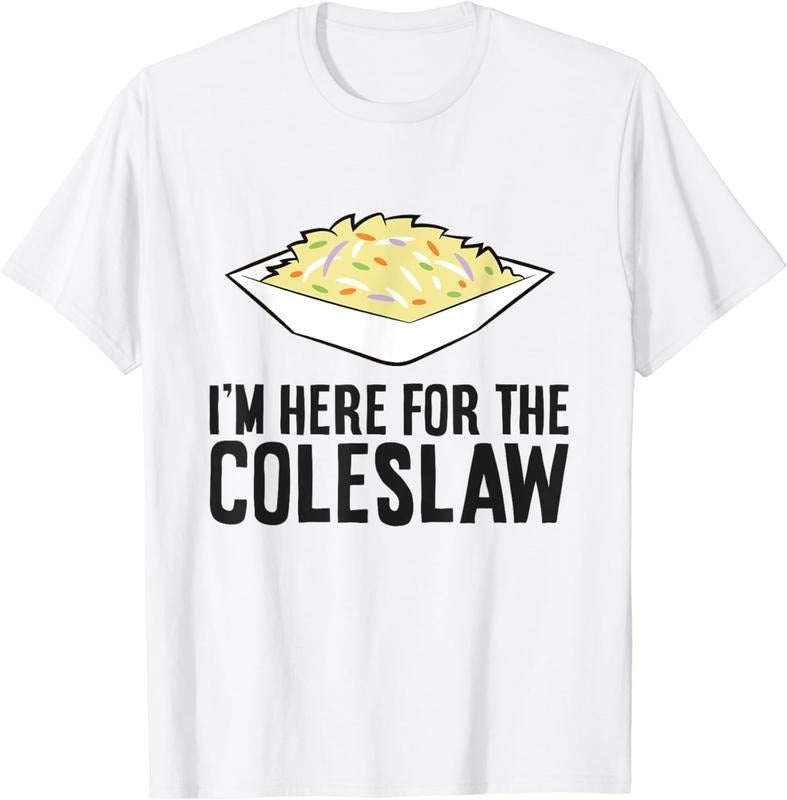 [100% Cotton]Coleslaw Cabbage Lover I'm Here For The Coleslaw T-Shirt Hoodie, Sweatshirt | InkThreadWorks.com