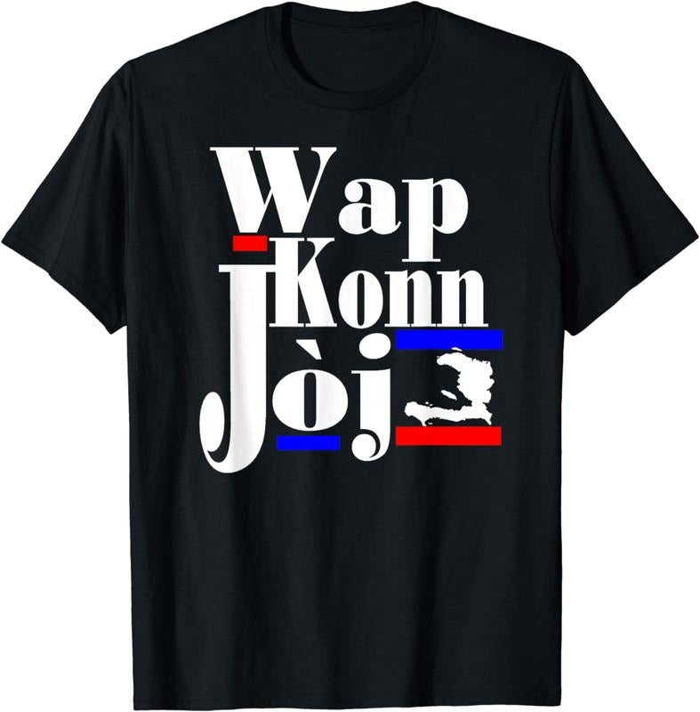 [100% Cotton]Haitian Creole Saying Funny Patriot Haiti Pride Wap Konn Joj T-Shirt Hoodie, Sweatshirt | InkThreadWorks.com