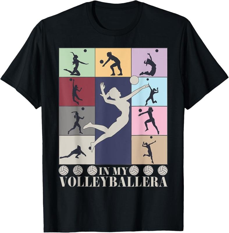 100% Cotton In My Volleyball Era Retro Vintage Volleyball Sport Game Day T-Shirt