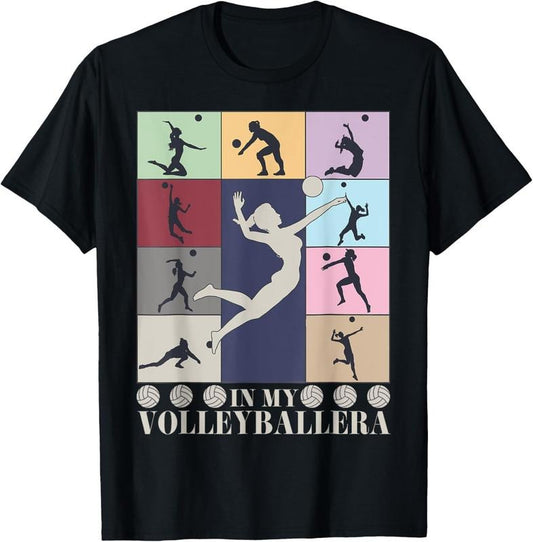 100% Cotton In My Volleyball Era Retro Vintage Volleyball Sport Game Day T-Shirt