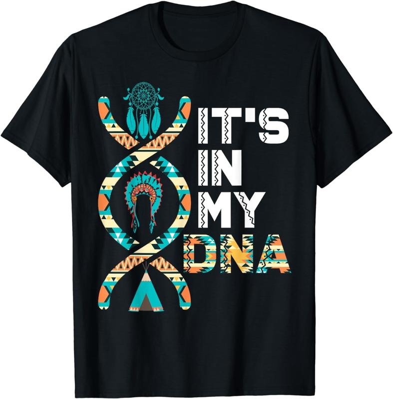 [100% Cotton]It's In My DNA Indigenous People's Day Native American Mens T-Shirt