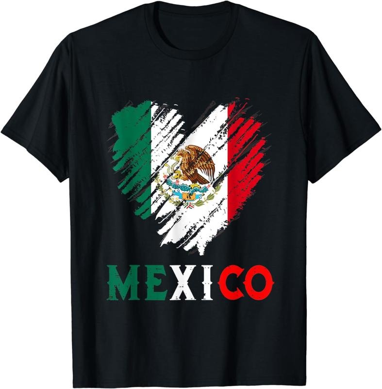 [100% Cotton]Mexico City Mexican Flag Heart viva mexico Independence Day T-Shirt Hoodie, Sweatshirt | InkThreadWorks.com