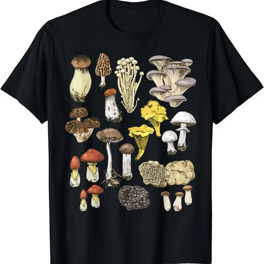 [100% Cotton]Mushroom Mycology Fungi Foraging Cottagecore Cute Teen Girl T-Shirt Hoodie, Sweatshirt | InkThreadWorks.com