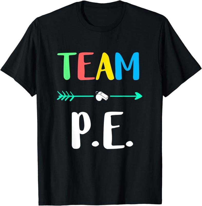 [100% Cotton]Team P.E. School Teacher PE Teacher Strong Physical Teacher T-Shirt Hoodie, Sweatshirt | InkThreadWorks.com