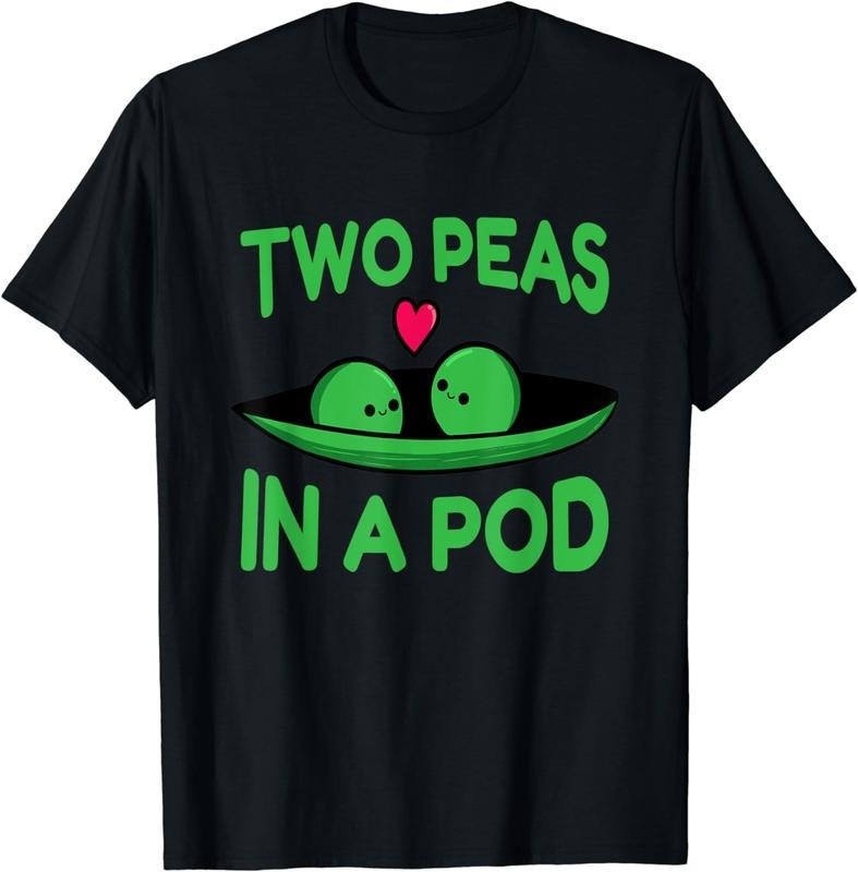[100% Cotton]Two Peas In A Pod T-Shirt Hoodie, Sweatshirt | InkThreadWorks.com