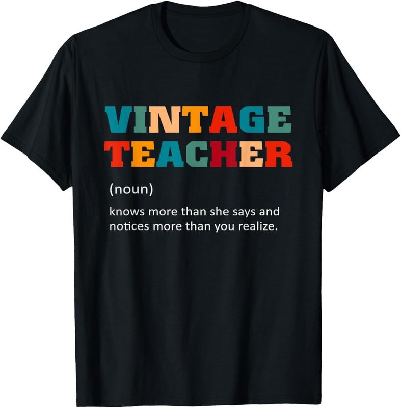 100% Cotton Vintage Teacher Definition Teaching T-Shirt