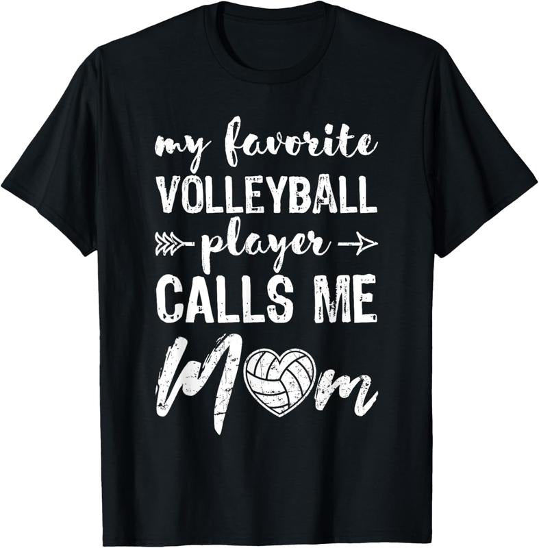 100% Cotton Volleyball Mom Volleyball-Player Volleyball Ball Gift T-Shirt