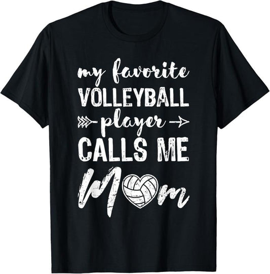 100% Cotton Volleyball Mom Volleyball-Player Volleyball Ball Gift T-Shirt