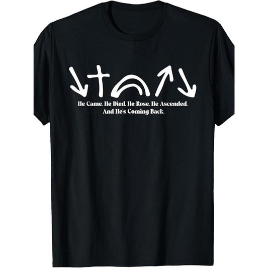 100% Made in USA, 180g 5 Gospel Symbols - Jesus Is King - Jesus will come again T-Shirt Made in USA