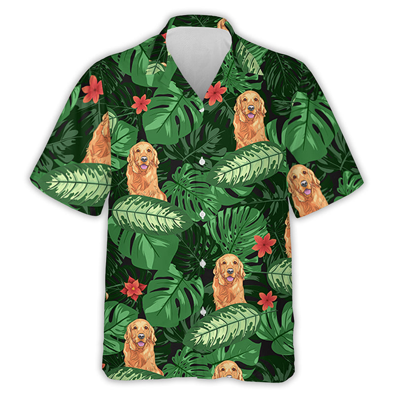 Dog Dad Tropical - Personalized Custom Hawaiian Shirt
