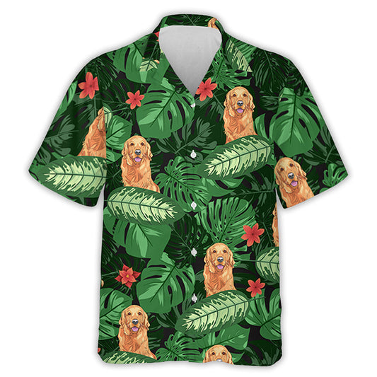 Dog Dad Tropical - Personalized Custom Hawaiian Shirt