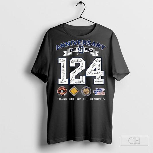 124 Years Of Detroit Tigers Anniversary 1901 2025
