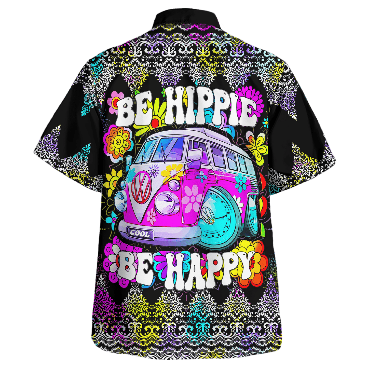 Hippie Hawaiian Shirt Psychedelic Summer Festival Style NV-HP-29