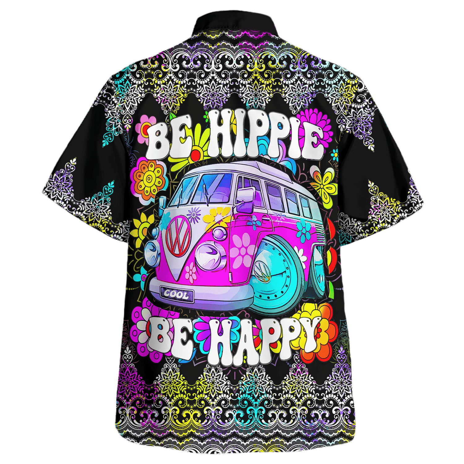 Hippie Hawaiian Shirt Psychedelic Summer Festival Style NV-HP-29