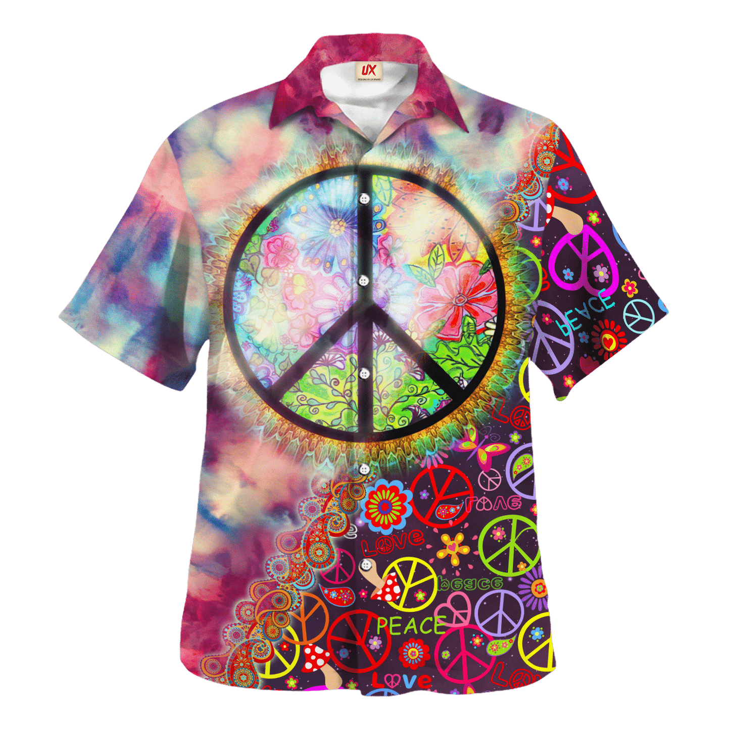 Hippie Hawaiian Shirt Retro Summer Festival Style HBL-HP-20