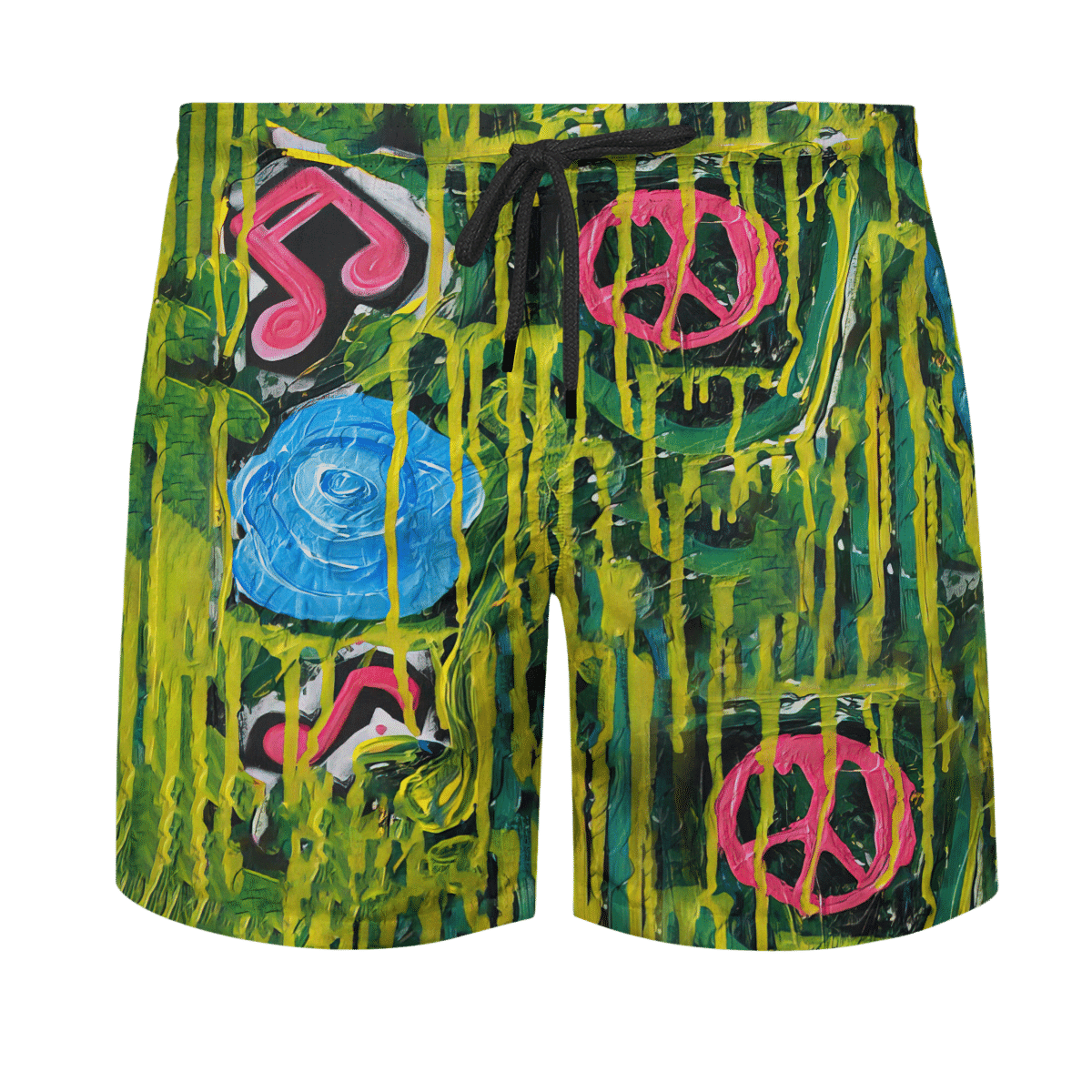 Hippie Hawaiian Shirt Groovy Summer Festival Style HBL-HP-30