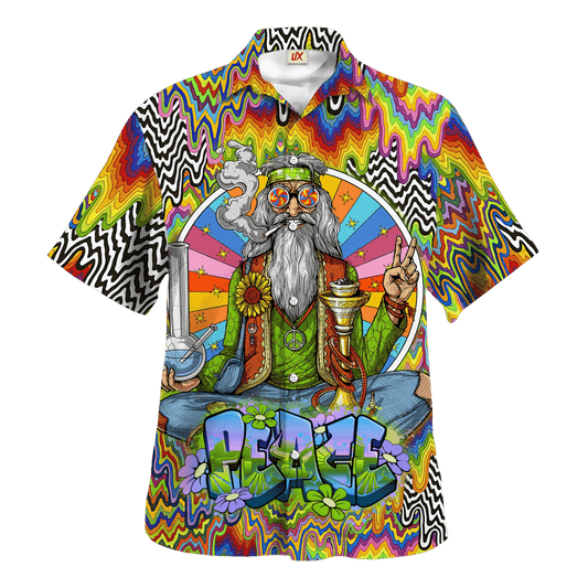 Hippie Hawaiian Shirt Retro Vacation Party Style HBL-HP-31