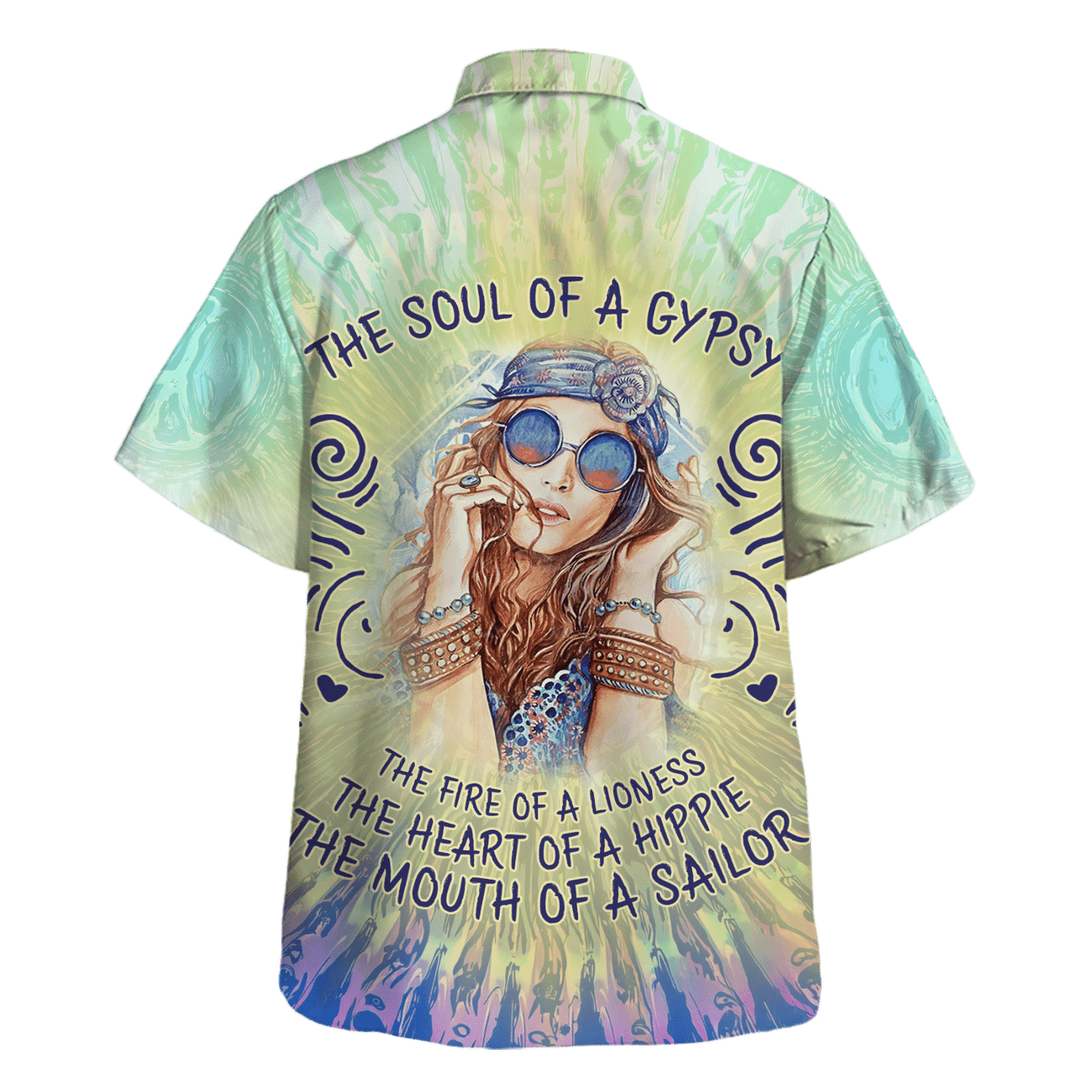 Hippie Hawaiian Shirt Vintage 70s Summer Style HBL-HP-34