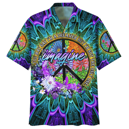 Hippie Hawaiian Shirt Retro Psychedelic Festival Summer Style DBA-HP-13