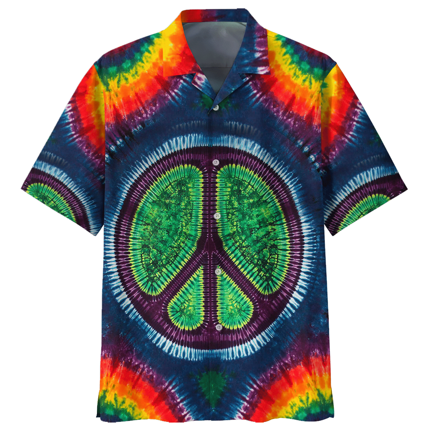 Hippie Hawaiian Shirt Retro Festival Beach Style DBA-1503-HP-05