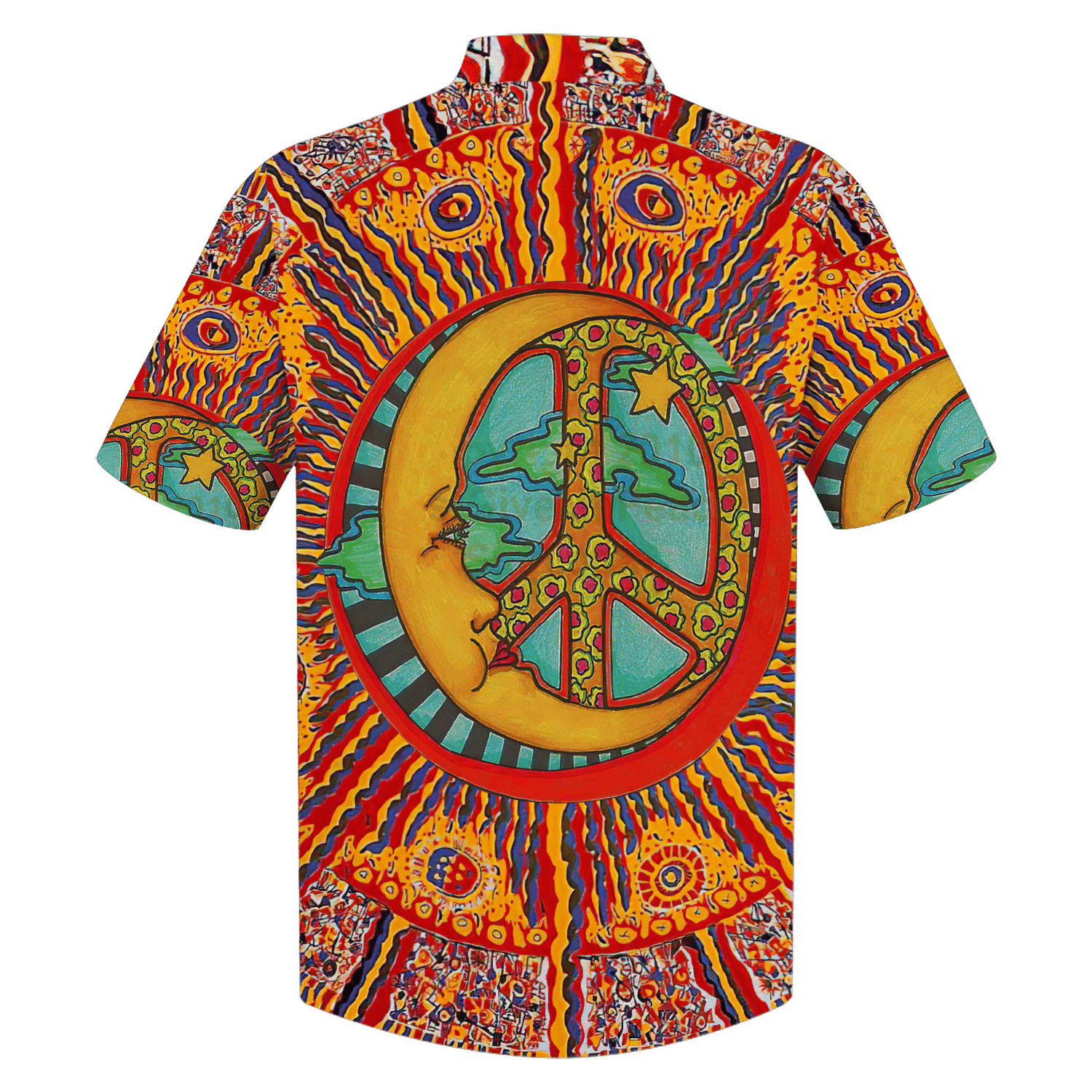 Hippie Hawaiian Shirt Groovy 70s Summer Style DBA-1503-HP-02