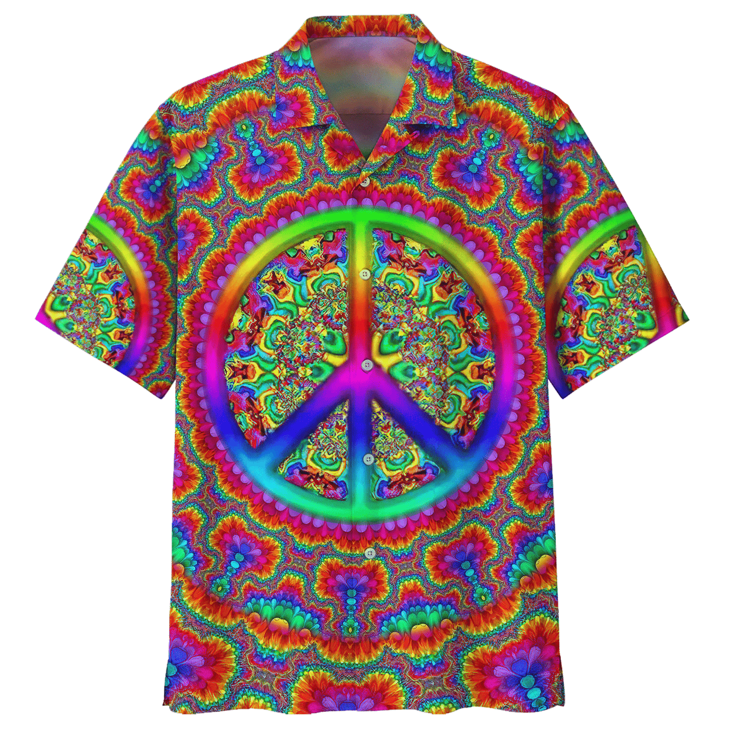 Hippie Hawaiian Shirt Retro Summer Party Style DBA-1103-HP-05