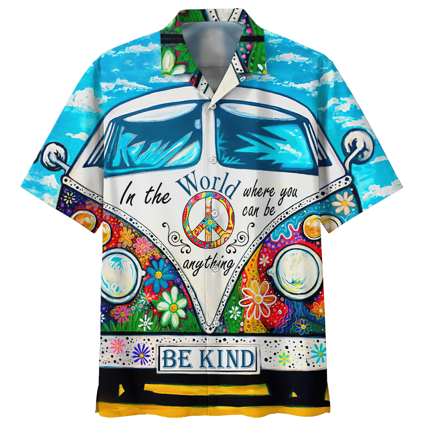 Hippie Hawaiian Shirt Vintage Festival Summer Style DBA-1103-HP-01
