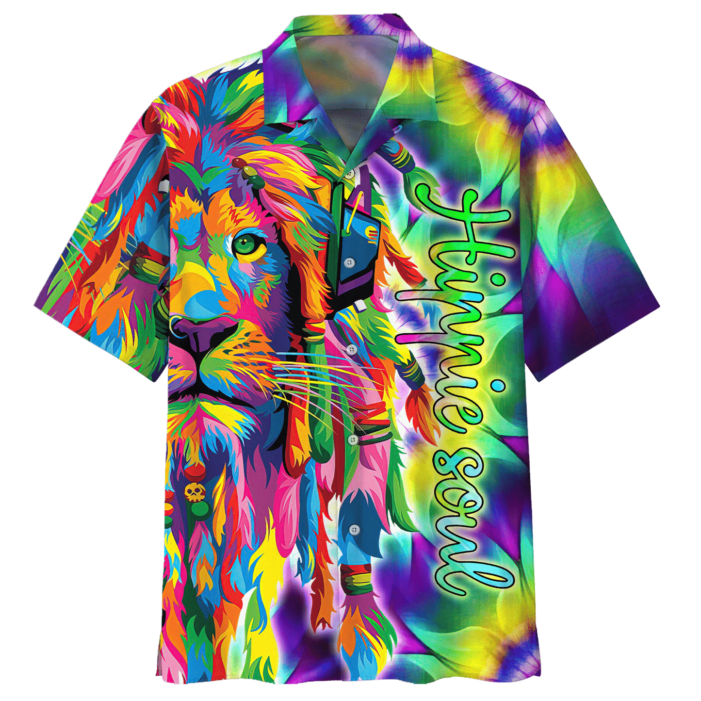 Hippie Hawaiian Shirt Retro Festival Vacation Style HBL-HP-11
