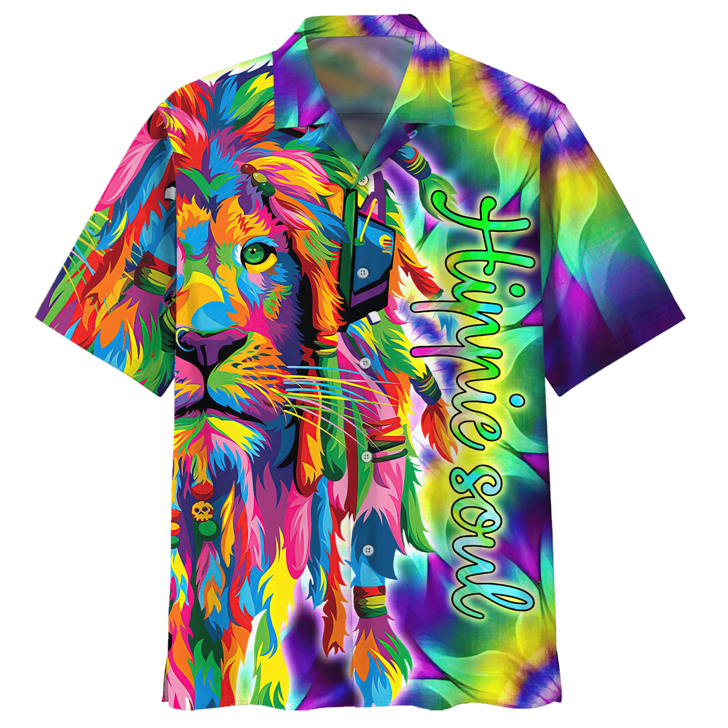 Hippie Hawaiian Shirt Retro Festival Vacation Style HBL-HP-11