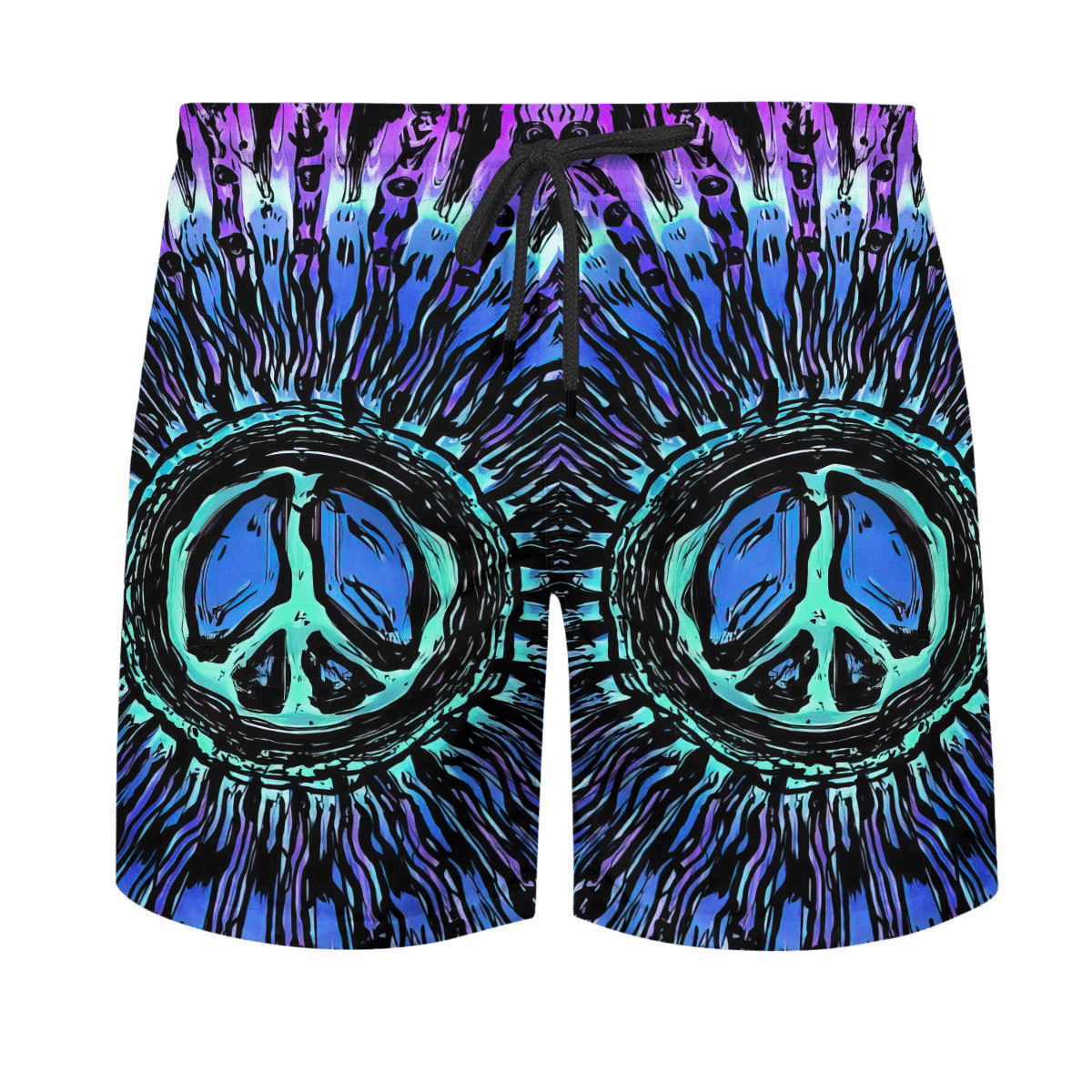 Hippie Hawaiian Shirt Vintage Psychedelic Summer Style HBL-HP-07