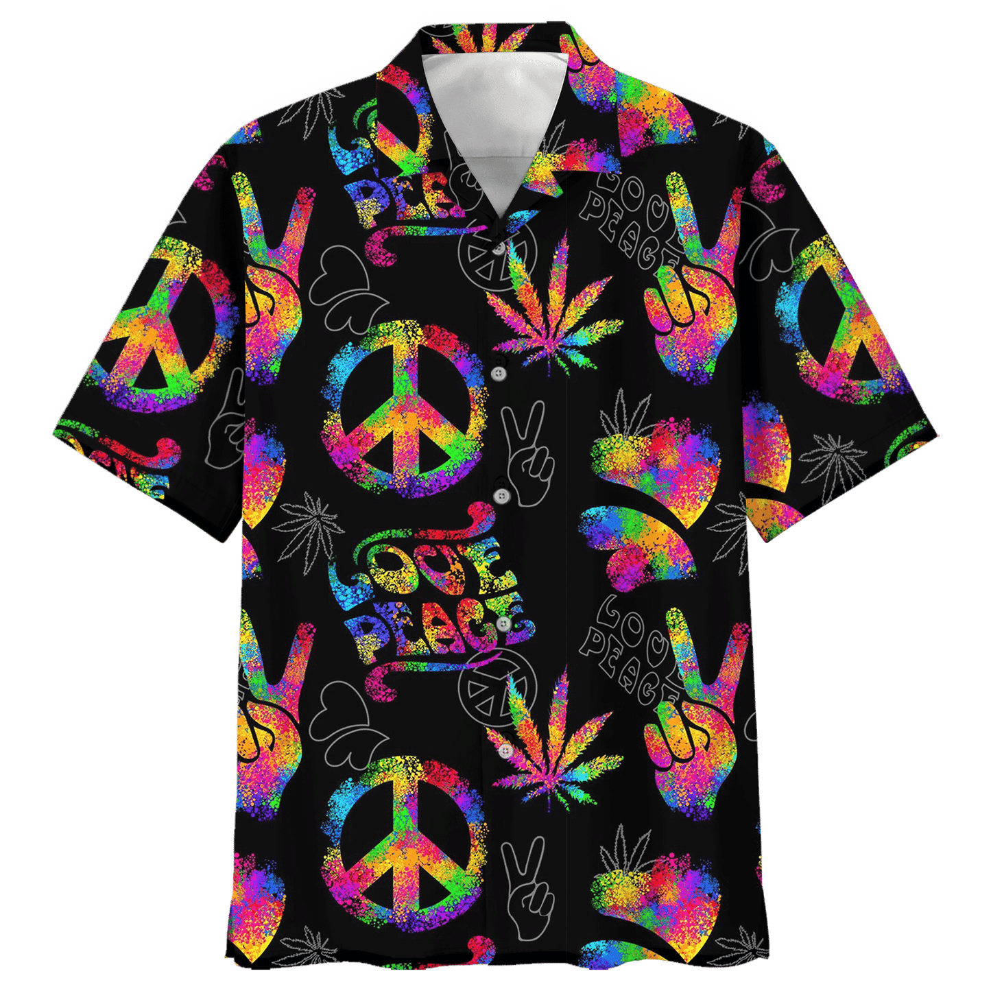 Hippie Hawaiian Shirt Vintage Summer Party Style NV-HIPPIE-05