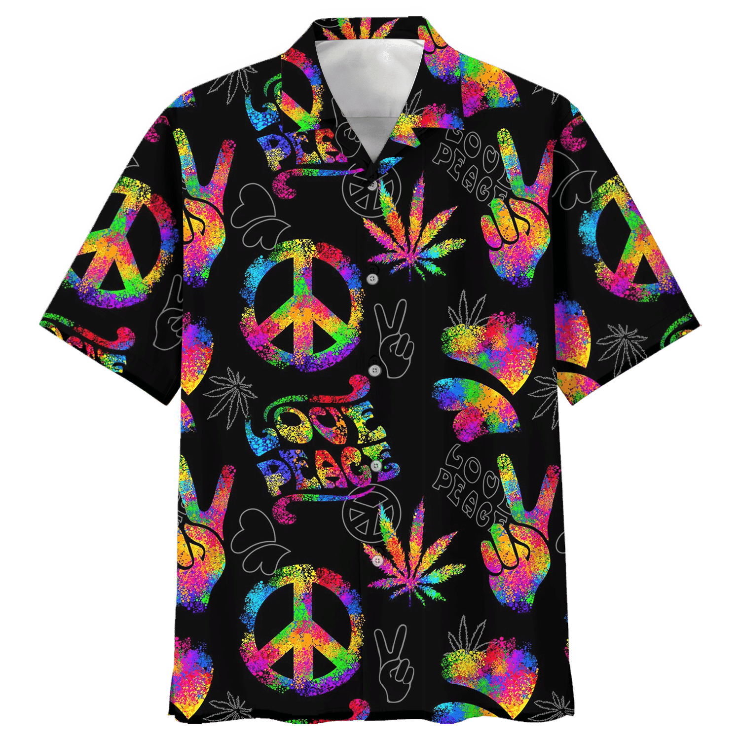 Hippie Hawaiian Shirt Vintage Summer Party Style NV-HIPPIE-05