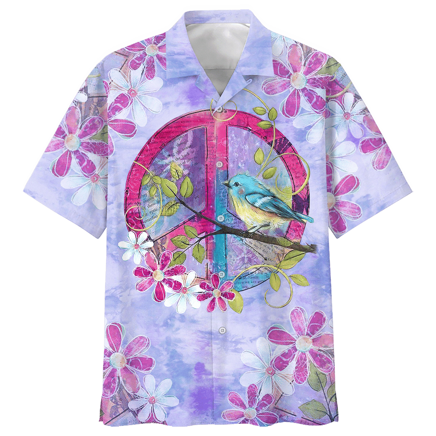 Hippie Hawaiian Shirt Vintage Retro Summer Party Style NV-HIPPIE-10