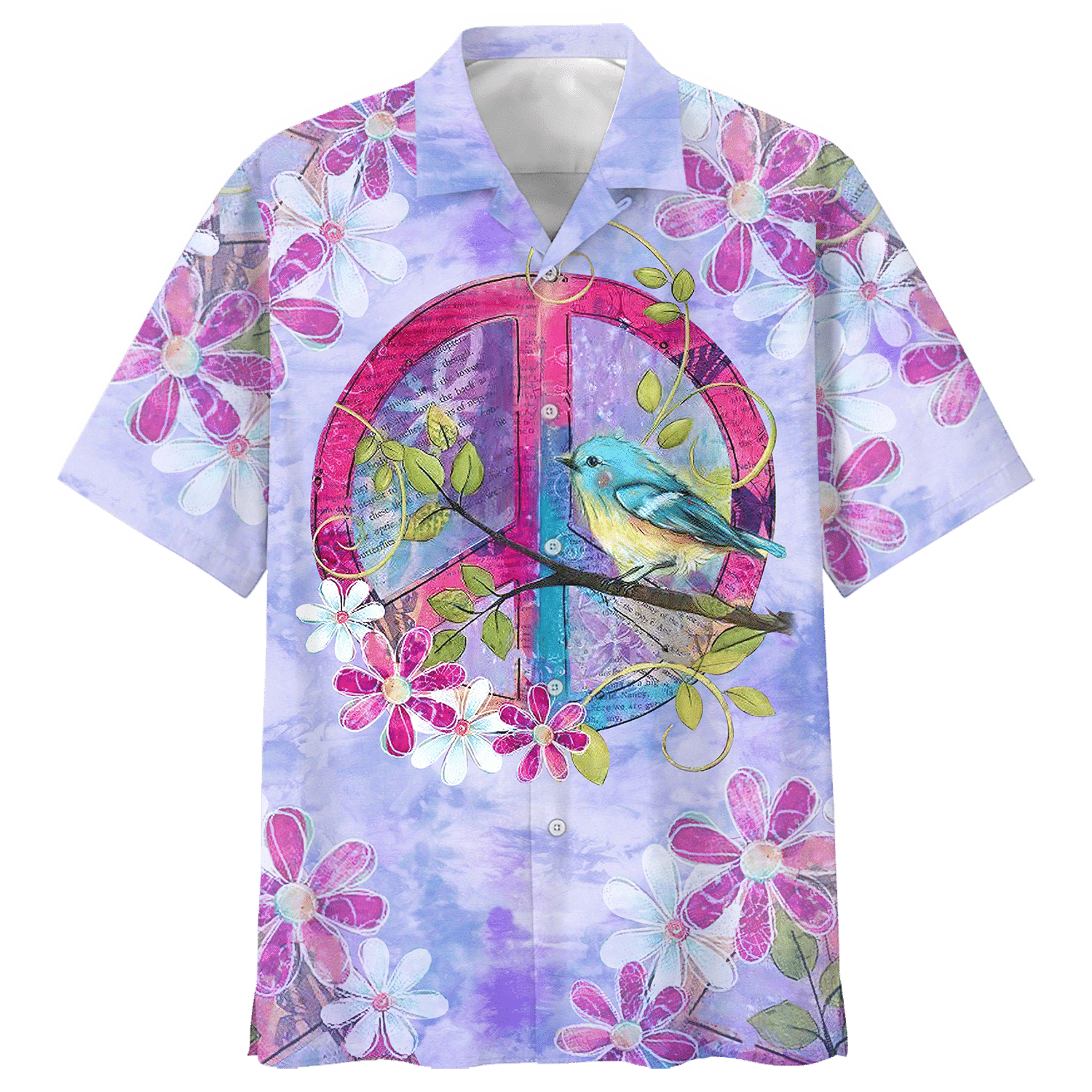 Hippie Hawaiian Shirt Vintage Retro Summer Party Style NV-HIPPIE-10