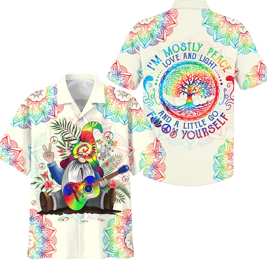 Hippie Hawaiian Shirt Vintage 70s Festival Summer Style NV-HIPPIE-14