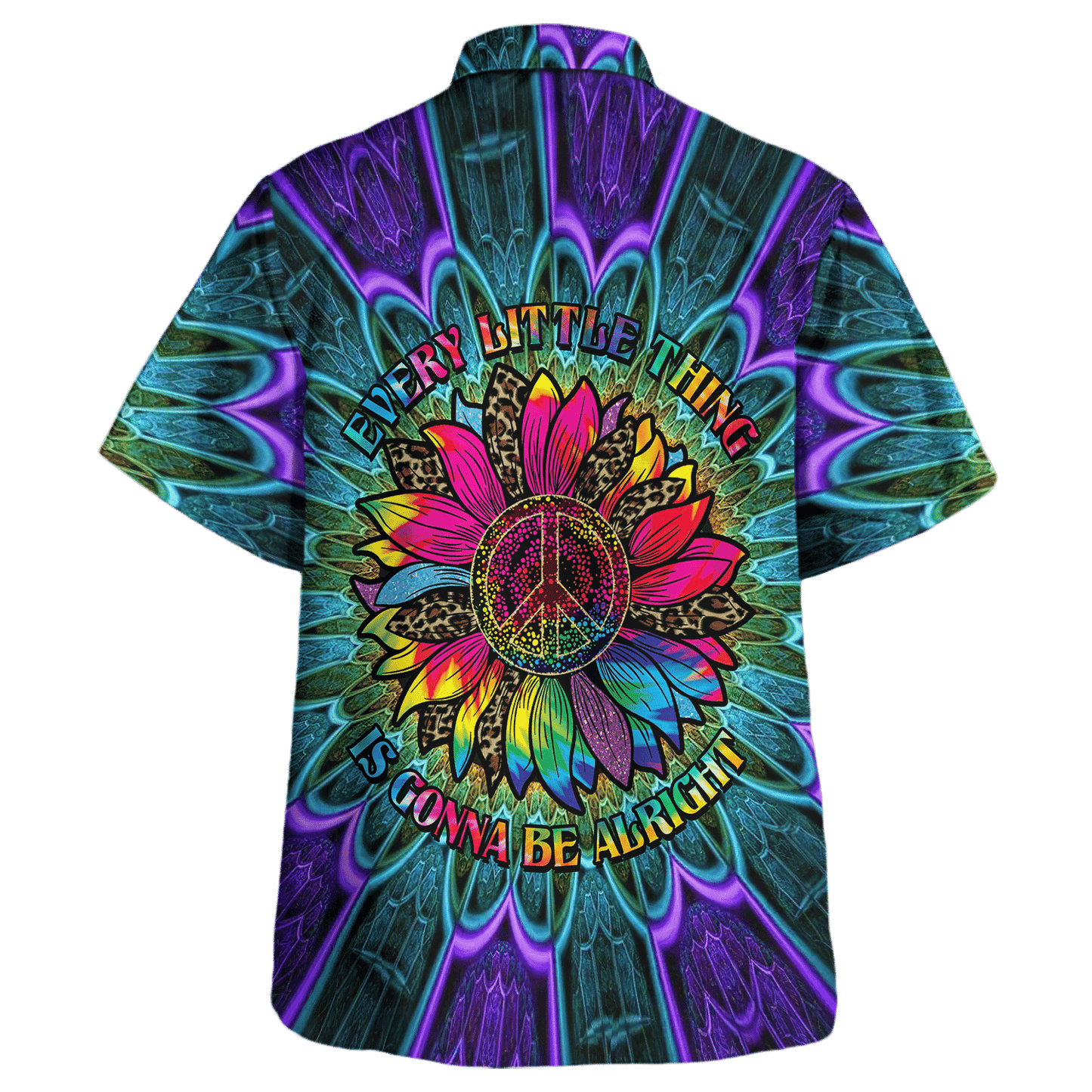 Hippie Hawaiian Shirt Groovy Retro Vacation Style NV-HIPPIE-16