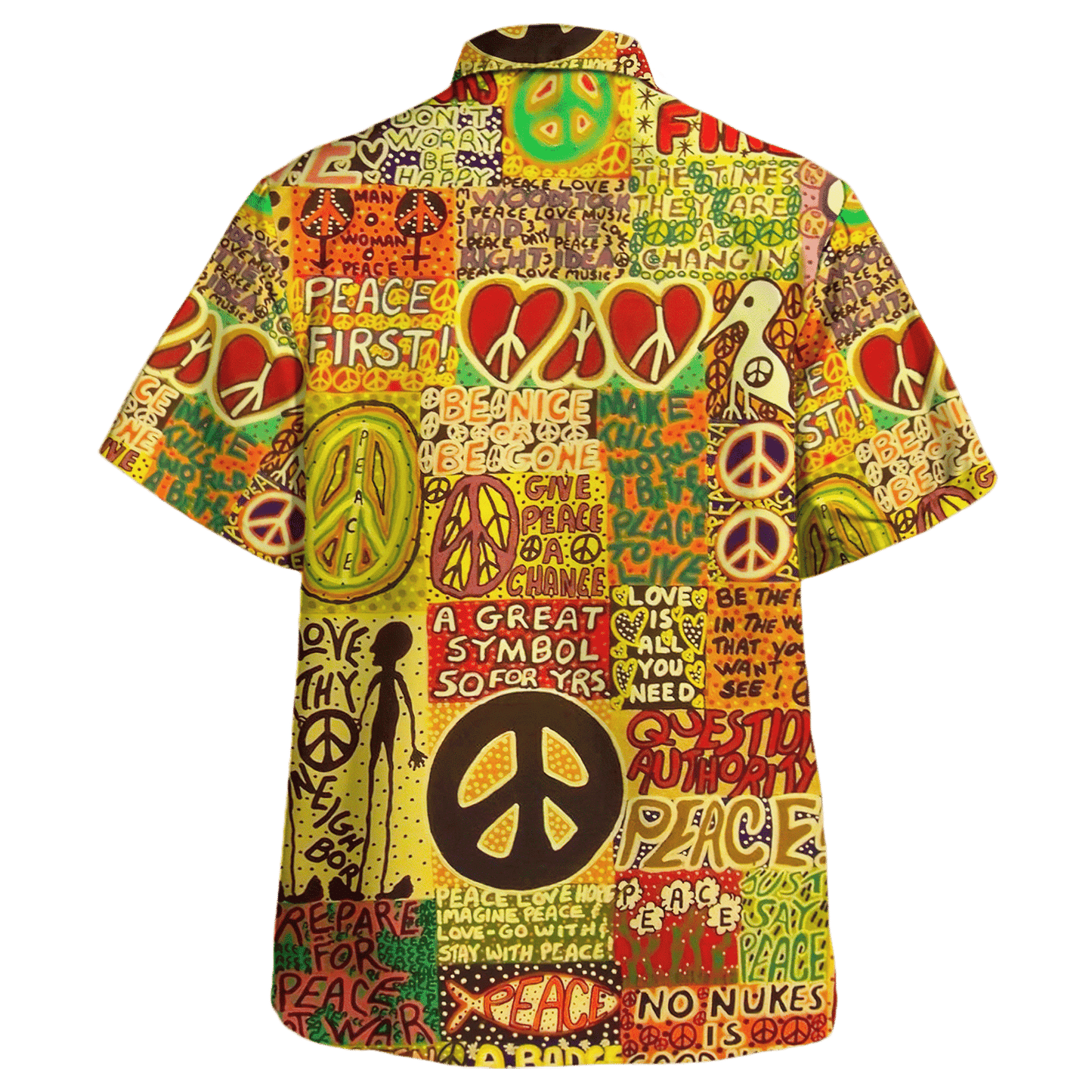 Hippie Hawaiian Shirt Vintage Festival Beach Style NV-HP-20